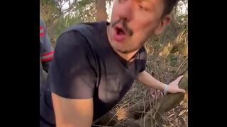 XOTA GAVE HIS ASS TO THE MARRIED WORKER IN THE STATION'S WOODS WHO HAD JUST LEFT WORK