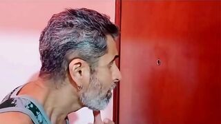 Pervert Spies On Roll Through The Door And I Give Him What He Deserves And Cum In His Ass - Part 1 (COMPLETE IN XV RED AND SHEER)