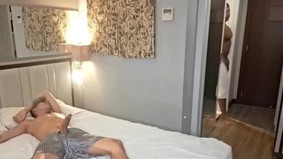 My friend took advantage of me lying down