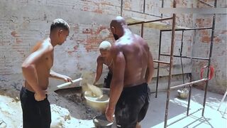 Working on the construction site with a friend and the foreman was full of fun. The bastard demanded that we fuck him to pay our daily wages.