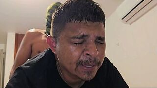 MECHANIC PAID HIS DEBT WITH HIS ASS, HE GOT FUCKED BY THREE WELL-ENDOWED MEN.