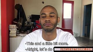 SayUncleNetwork.com - Straight jock's raw threesome POV for cash with two cocks