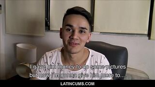 LatinCums.com - Young Latino Twink Jonny Sex With Stranger For Cash