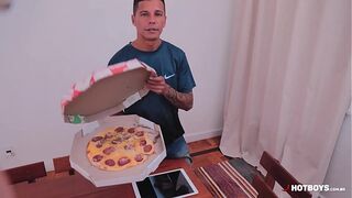 I complained about the pizza and took it in my ass