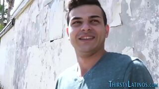 Pov banged latino amateur gets cum sprayed