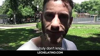 Straight Latino Hunk Sucks Cock In Back Alley - LECHELATINO.COM