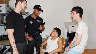 Young Perps - Officers AJ Sloan & Christian Ryder Discipline Pervy Boys For Being Naughty In Public