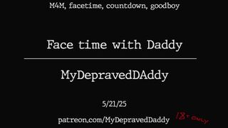 [M4M] Cum on camera for Daddy - Male Moaning Audio - Countdown.. for good boys only