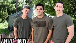 ActiveDuty - Exciting & Raw Threeway With The New Twinky Guy!