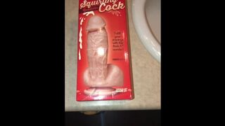 Unboxing, Testing ( Oral Creampie), & Review of Doc Johnson’s Realistic Squirting Cock