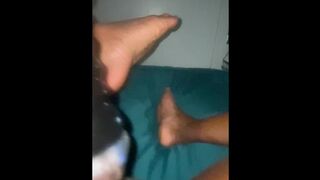 Master baiter had my feet in the air