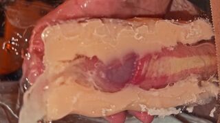 Fucked a toy with a big cock and came hard