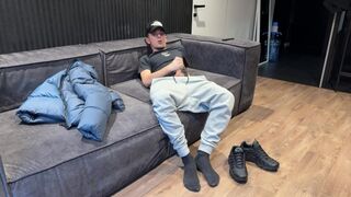 Dude jerked off after college