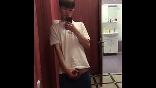Horny Boy Next Door Wanking His Hard Cock For You / uncut / perfect dick size / cumming hard / top