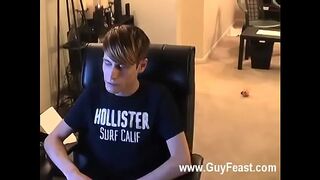 Twink sex Trace even mitts off the camera to keep him company for a