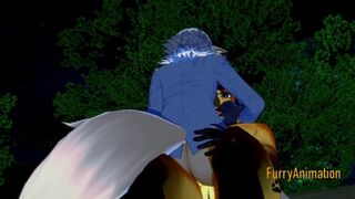 Furry Yaoi Hentai 3D - Horse with big Dick Fucks cute Gray Fox