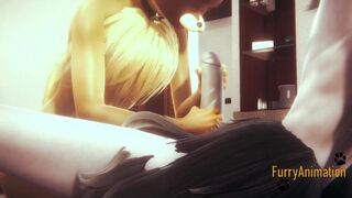 Furry Yaoi - Wolf & Fox Hard Sex