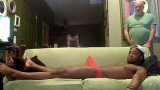 CAUGHT!! Roommate catches black guy jerking and it goes a different direction right away!!