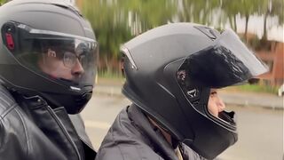 Stranger takes me home on his motorcycle and charges for the trip with my big ass