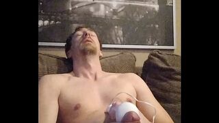 037 First Time Using Hitachi Wand On My Dick On Camera Vegaslife486