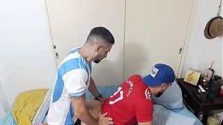 Upon returning from the court, my straight friend allowed me to penetrate his beautiful fat ass.