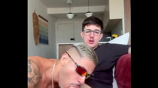 NERD WITH A BIG DICK LEAVING THE HOUSE ALL BROKEN UP.