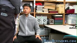 Gay asian delinquent teen gets cumshot