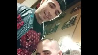 LEO BULGARI AND XISCO HORNY FROM THE STREET TO THE PORTAL OF THE HOUSE!!!