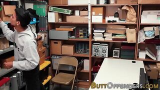 Latin shoplifter jizzing