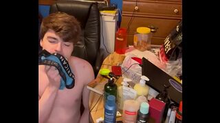 Sneaking Into My Step-Brother’s Room and Cumming on His Underwear