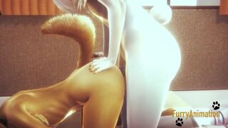 Furry Yaoi 3D - Fox is Fucked by a Rabbit