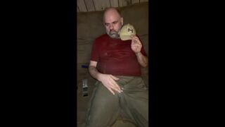 Rubbing my shorts, enjoying myself, cum in them