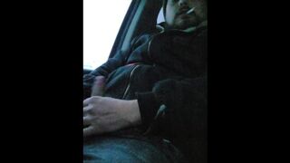 Truck Smoking and Stroking