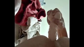Masturbation with dildo in the ass