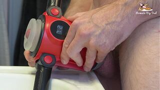 Calvin 9 Thrusting & Vibrating Massage Training and Masturbator 2 IN 1 BESTVIBE Sex Toy