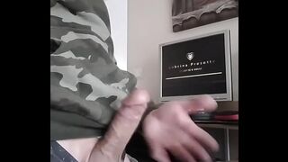 a good handjob slapping my balls on the table,
