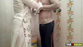 Chubby Stepmom warmed up her body and fucked the boy to save himself from the cold.