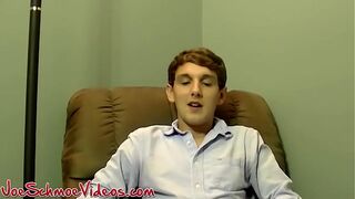 Young amateur Woody receives blowjob from mature man Joe
