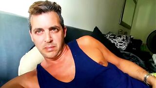 HOT DILF Male Celebrity Cory Bernstein MASTURBATE, Finger his Big Ass, and EAT his CUM for me !