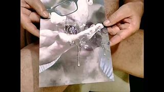 Wanking guy gets two loads of cum on his face and on his tail by Kater xxx