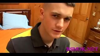 Homosexual hunk and masturbates