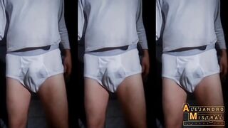 ALEJANDRO MISTRAL Erotic in extra large underwear