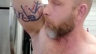 Preview - Sniffing briefs and pits makes HairyBeastXXX's dick rock hard
