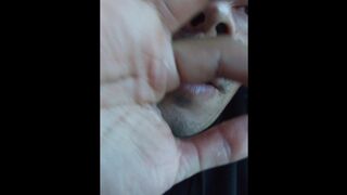 Hairy Man Exposing Himself in the Back Seat of an Empty Bus