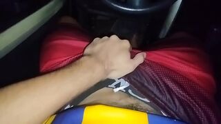 Fat Cock Masturbation in the Car with Moaning and Dirty Talk - DavidPajas