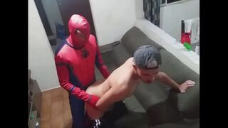 GAY EXCHANGE WITH HALLOWEEN COSTUME.
