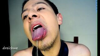 Playing with my tongue