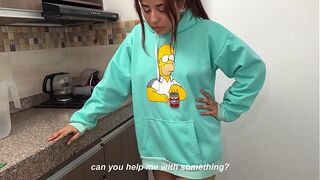 Young neighbor plumber unclogs my pipes - Thiago Lopez & Celeste Alba
