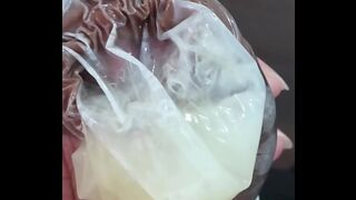 Semen in a condom, drink that milk?