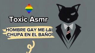 I arrive at a gay bar and a man sucks me off in the bathroom [asmr]